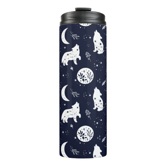 Wolf Pup Howling Thermosbeker (Voorkant)