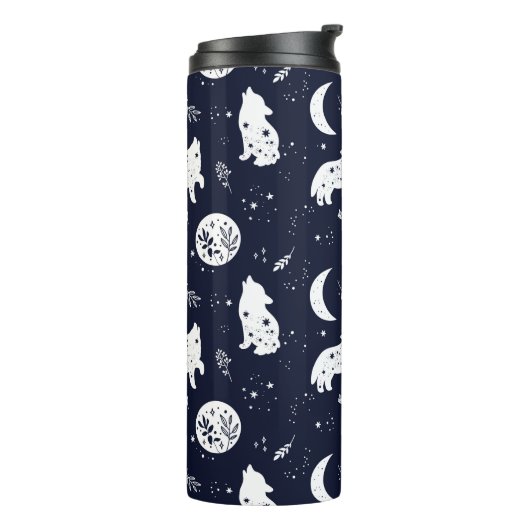 Wolf Pup Howling Thermosbeker (Gedraaid links)