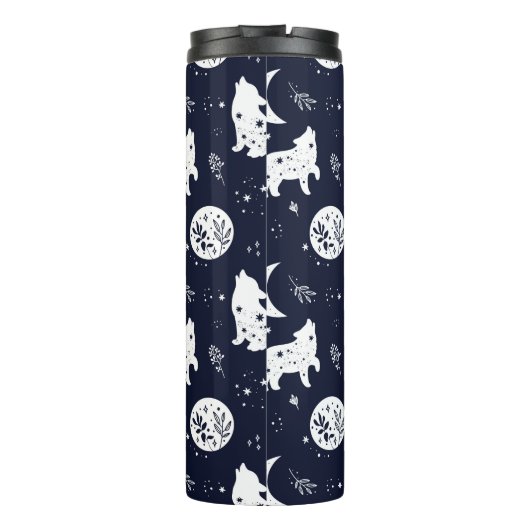 Wolf Pup Howling Thermosbeker (Achterkant)