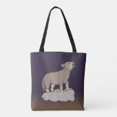 Wolf Pup Howling Tote Bag (Achterkant)
