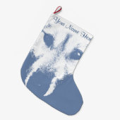 Wolf Pup-kerststaart Aangepaste Husky Stocking Grote Kerstsok (Voorkant (Hangend))