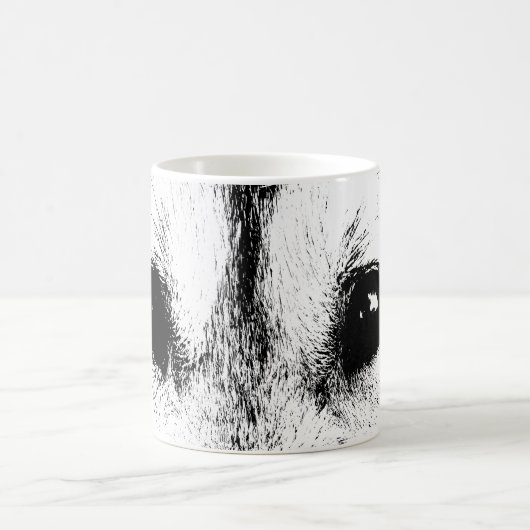 Wolf Pup Mok Coffee Cup Cool Husky Wolf Cup (Center)