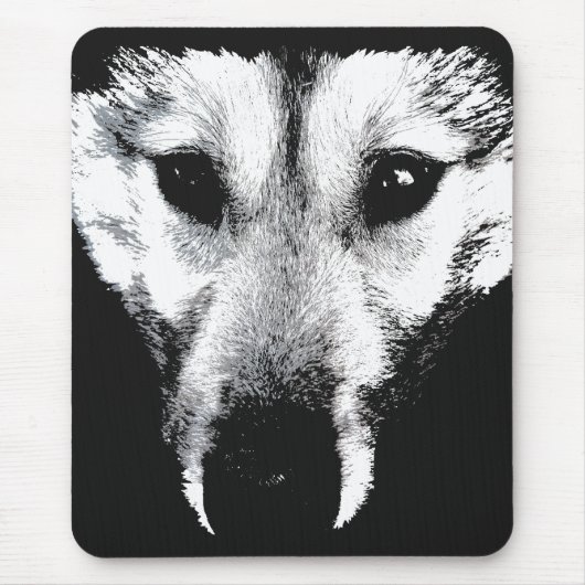 Wolf Pup Mousepad Gifts Malamute Husky Dogs Muismat (Voorkant)