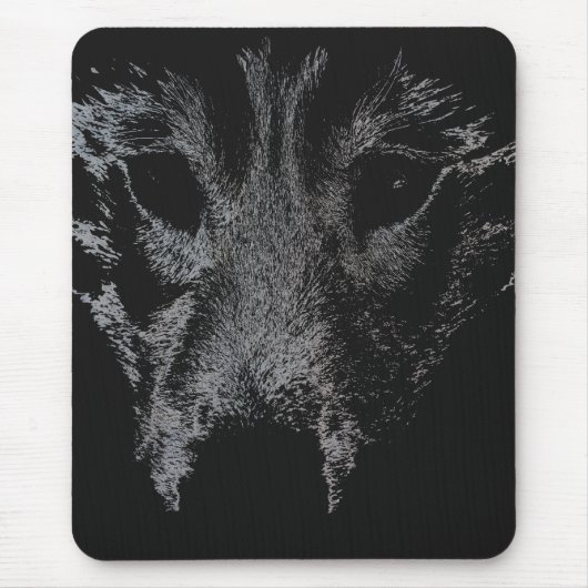 Wolf Pup Mousepad Gifts Malamute Wolf Dogs Muismat (Voorkant)