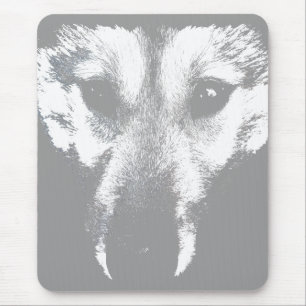 Wolf Pup Mousepad Gifts Sled Dog Husky Dogs Muismat