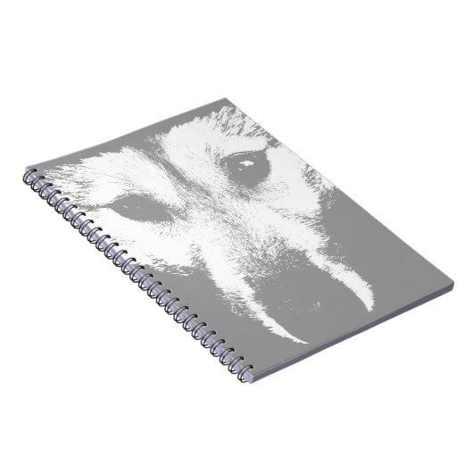 Wolf Pup Notitieboek Siberian Husky Pup Journal Bo (Rechterzijde)