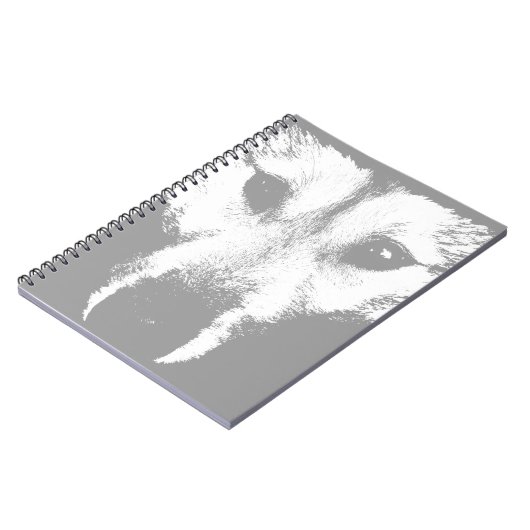 Wolf Pup Notitieboek Siberian Husky Pup Journal Bo (Linkerzijde)