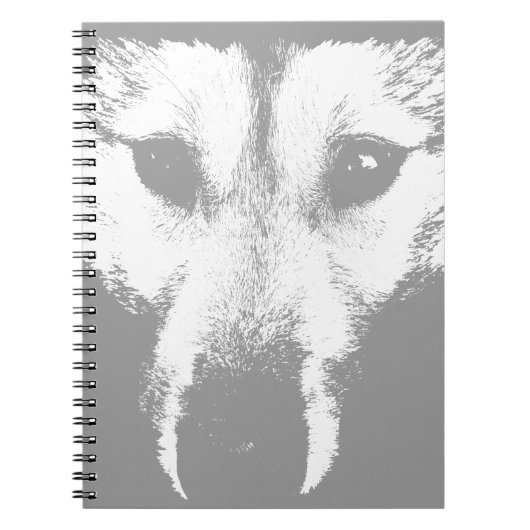 Wolf Pup Notitieboek Siberian Husky Pup Journal Bo (Voorkant)
