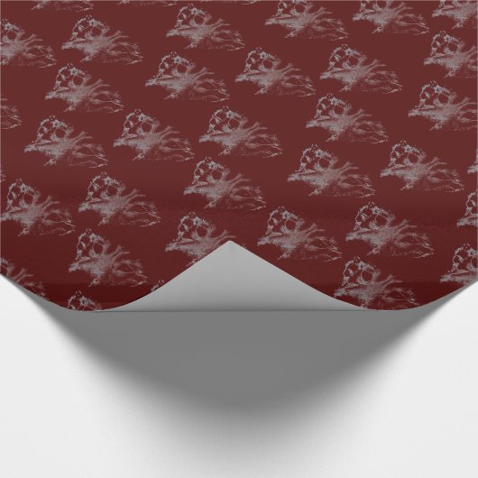 Wolf Pup-papier voor rotatiepersen Wolf Puppy Sled Cadeaupapier (Hoek)