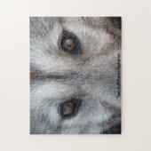 Wolf Pup Puzzle gepersonaliseerde Wolf Eyes Gifts Legpuzzel (Verticaal)