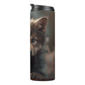 Wolf Pup Thermische Tumbler Thermosbeker (Geroteerd rechts)