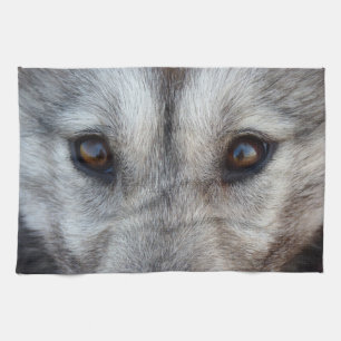 Wolf Pup Towel Wild Husky Dog Tea Towel Theedoek