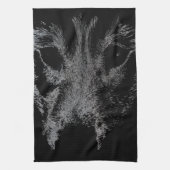 Wolf Pup Towel Wild Husky Dog Tea Towel Theedoek (Verticaal)