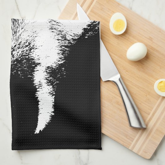 Wolf Pup Towel Wild Husky Dog Tea Towel Theedoek (Quarter Fold)