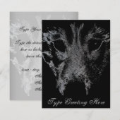 Wolf Pup Uitnodigingen Gepersonaliseerde Husky Wol (Voorkant / Achterkant)