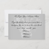 Wolf Pup Uitnodigingen Gepersonaliseerde Husky Wol (Achterkant)