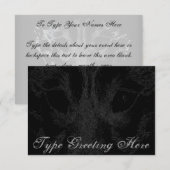 Wolf Pup Uitnodigingen Gepersonaliseerde Husky Wol (Voorkant / Achterkant)