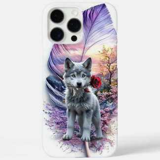 Wolf Pup & Veer iPhone 16 Pro Max Hoesje