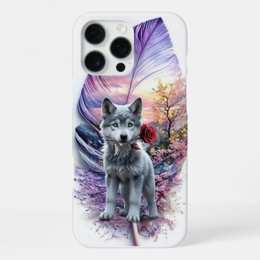 Wolf Pup & Veer iPhone Hoesje (Achterkant)