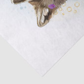 Wolf Pup Waterverf Tissuepapier (Detail)