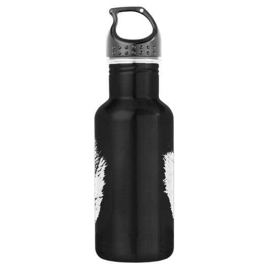 Wolf Pup Wolf Dog Husky Dog Bottle Waterfles (Achterkant)