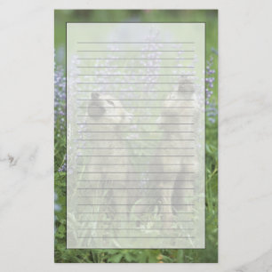 Wolf Puppies die in de weide gijzelen Briefpapier