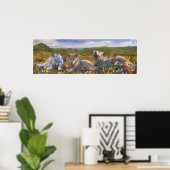 Wolf Puppies "SONG OF DRIE FLOWERS" Poster (Thuiskantoor)