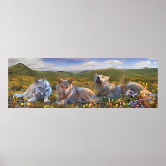 Wolf Puppies "SONG OF DRIE FLOWERS" Poster (Voorkant)