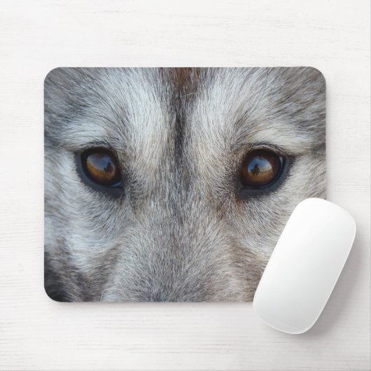 Wolf Puppy Mousepad geeft Canadese gezlede honden Muismat (Met muis)