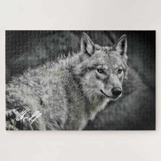 WOLF (puzzelstuk van 1014) Legpuzzel (Horizontaal)