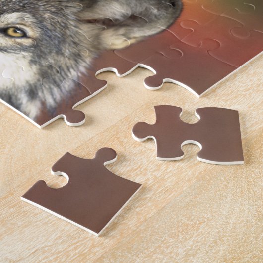 Wolf Puzzle Legpuzzel (Zijkant)