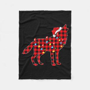 Wolf pyjama familie matching groep Kerstmis Fleece Deken