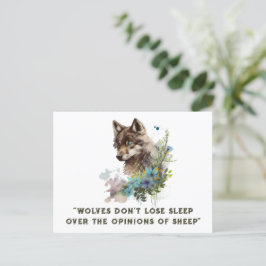 Wolf Quote Briefkaart