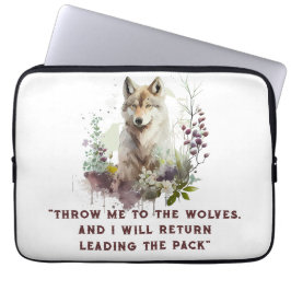 Wolf Quote-laptophoes Laptop Sleeve