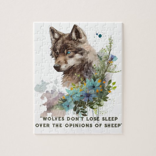 Wolf Quote Legpuzzel (Verticaal)