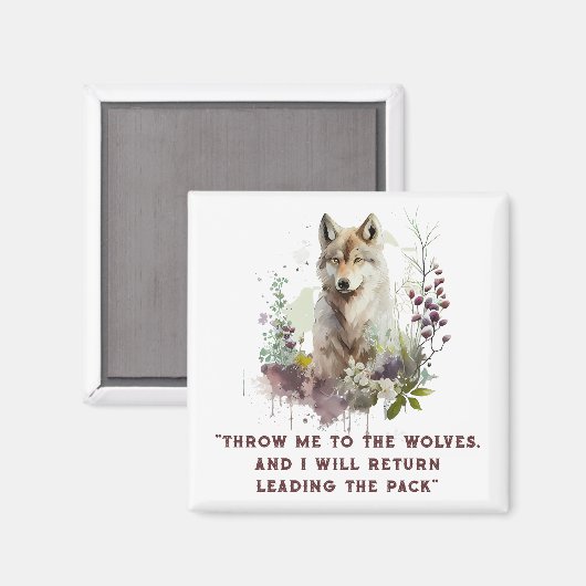 Wolf Quote Magnet (Voorkant / Achterkant)