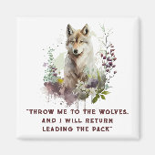 Wolf Quote Magnet (Voorkant)
