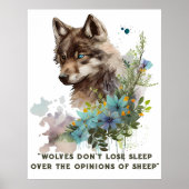 Wolf Quote Poster (Voorkant)