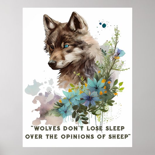 Wolf Quote Poster (Voorkant)