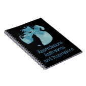 Wolf, Raven Owl en Moon Appreciation Journal Notitieboek (Rechterzijde)