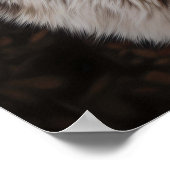 Wolf Realistic Painting Portrait Wildlife Cabin Poster (Hoek)