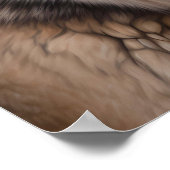 Wolf Realistic Painting Portrait Wildlife Cabin Poster (Hoek)