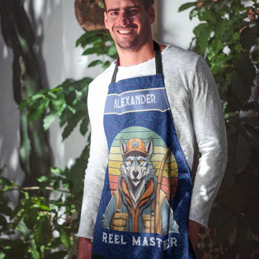 Wolf Retirement Gifts voor Visser Papa Schort