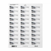 Wolf Retouradreslabels | Winterberg Etiket (Full Sheet)