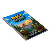 Wolf, Retro 8-Bit Pixelkunst Notitieboek (Rechterzijde)