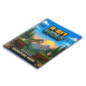 Wolf, Retro 8-Bit Pixelkunst Notitieboek (Linkerzijde)