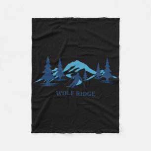 Wolf Ridge North Carolina Skigebied Skiën Skiloper Fleece Deken
