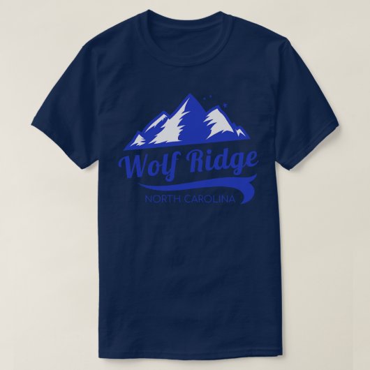 Wolf Ridge ski Noord olina 1 T-shirt (Design voorkant)