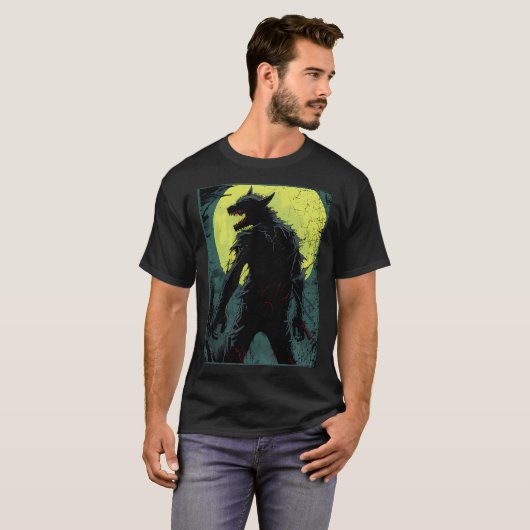 Wolf Ripping  T-shirt (Voorkant volledig)