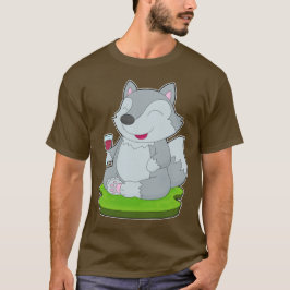 Wolf Rode wijn T-shirt